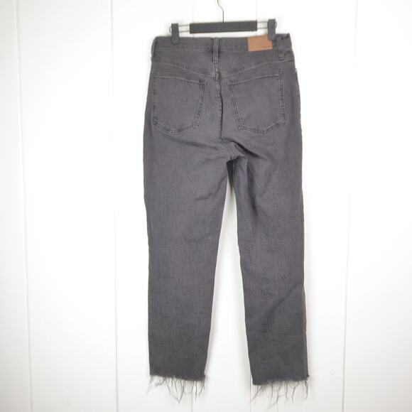 Madewell Jeans Womens SZ 28 Perfect Vintage Jean Tapered Leg Raw Hem High Rise - Picture 7 of 13